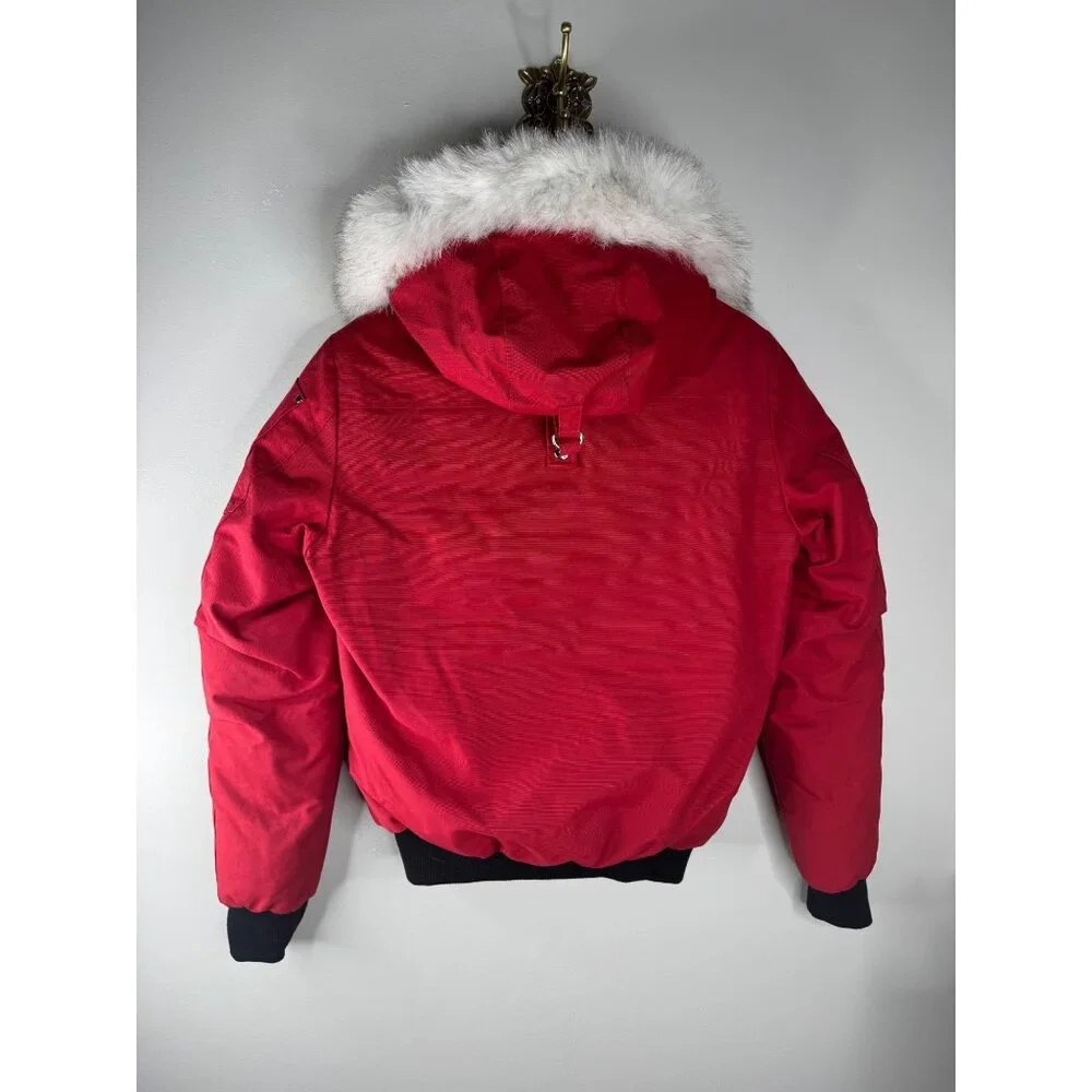 NWT Moose Knuckles Canada Down Parka Red Men's Size S Authentic
